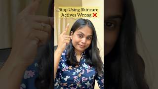 Stop Using Skincare Actives Wrong ❌ #skincare
