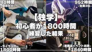 Self-Taught] The results of 1800 hours of serious practice by an