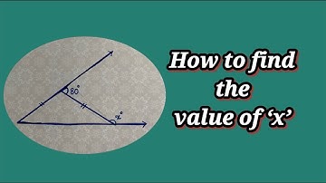 Find the value of ‘x’ in the given triangle #triangleproperties #triangle #find the value