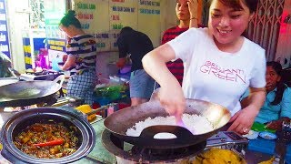 Em gái Sài Gòn bán cơm cháy kho quẹt cực ngon trên vĩa hè  | street food of saigon