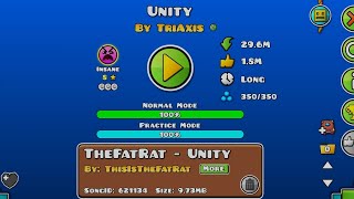 Unity 100% (Insane) By TriAxis Geometry Dash ReyzerGS