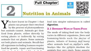 Nutrition in Animals: Class 7 Science Chapter 2 [Full Chapter]