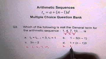 General Term For an Arithmetic Sequence Q2