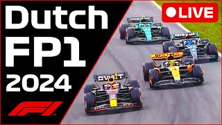 🔴F1 LIVE - Dutch GP FP1 - Commentary + Live Timing