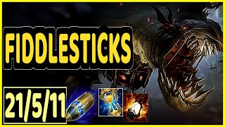 FIDDLESTICKS VS KHA'ZIX - 21/5/11 KDA JUNGLE GAMEPLAY CHALLENGER I