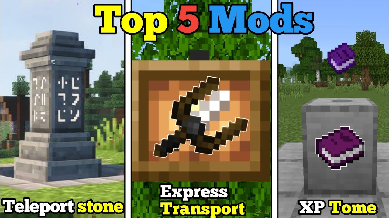 Top 5 best survival mods for minecraft 1.21(MCPE) /PE Bedrock - YouTube