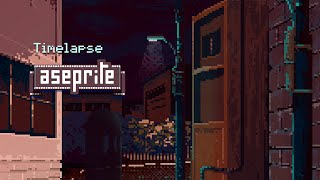 Ghost on a Crosswalk - Pixel Art Timelapse