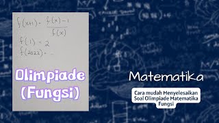 Math Olympiad Problem (Functions) !!!