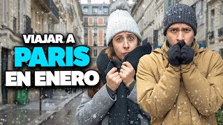 ¿Cómo es viajar a París en enero? Clima, nieve, comida, ropa y consejos ☃️