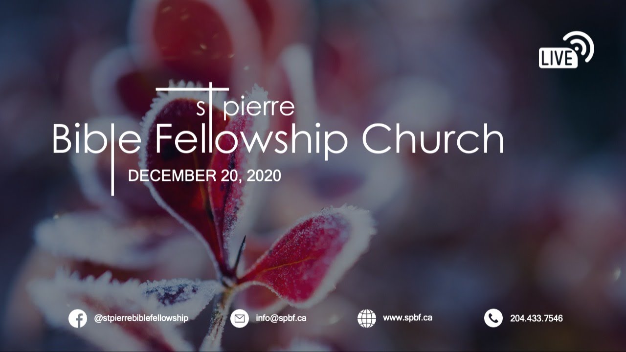 Christmas Nativity & Church Service Dec. 20 , 2020 St. Pierre Bible