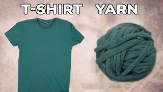 How to Make T-shirt Yarn Using the Entire Shirt in a Continuous Strand