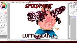 Speedpaint (Paint Tool SAI) Luffy Gear 4 / Gear fourth