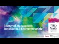 Master of Management Innovation &amp; Entrepreneurship Information Session | Nov. 11, 2024