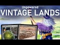 STRIPPED AND WASTED! Vintage Unpowered Combo Lands. MTG Budget Vintage