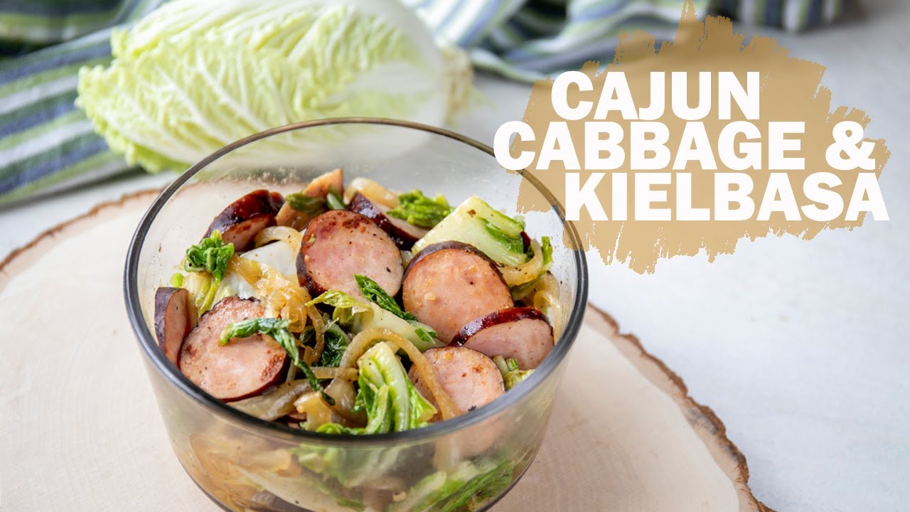 Low Carb Kielbasa & Cabbage Skillet YouTube