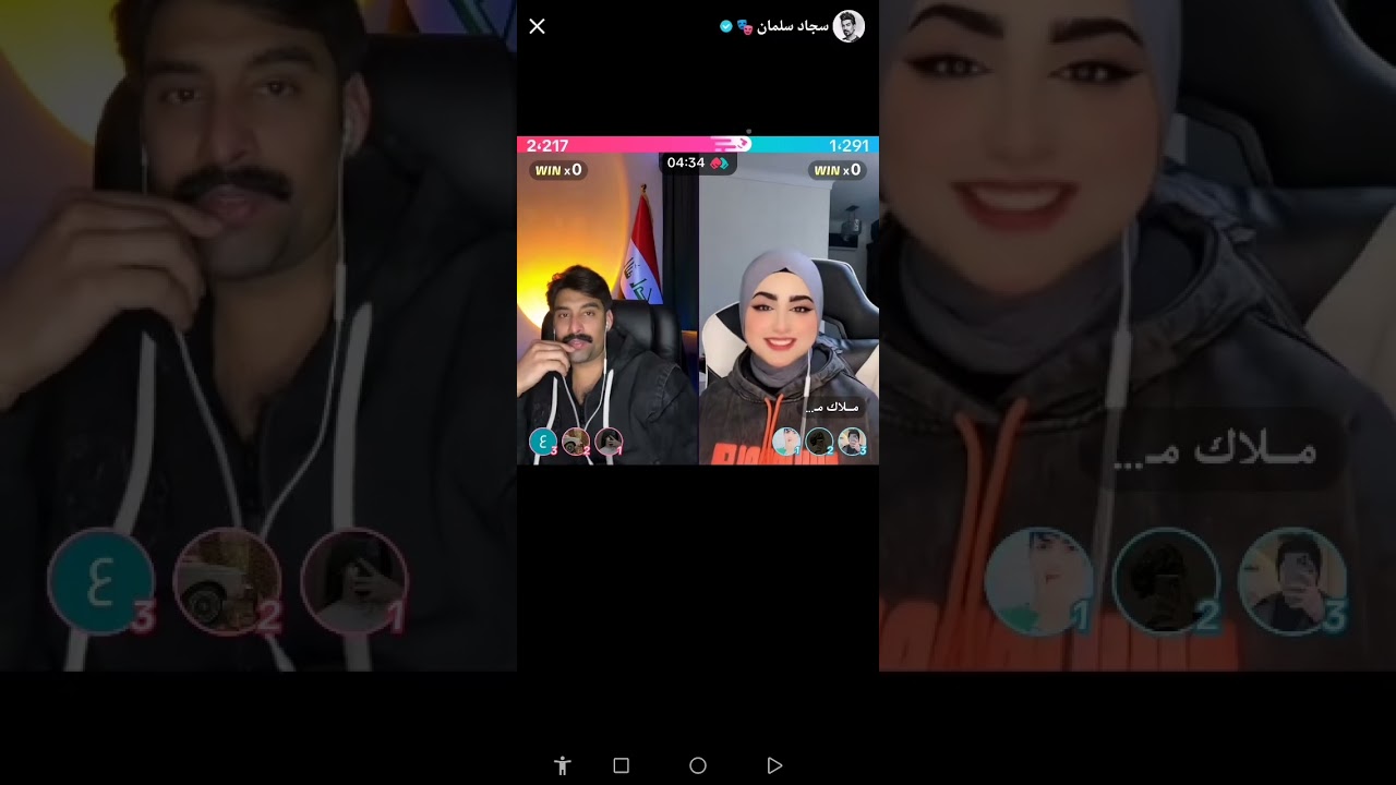 بث سجاد و ملاك سجاد يزعل من ملاك #سجاد_سلمان