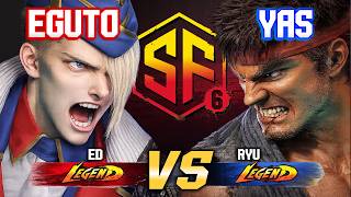 🔥 SF6 — YAS vs EGUTO🔥(Ryu vs ED) - Street Fighter 6 High Level