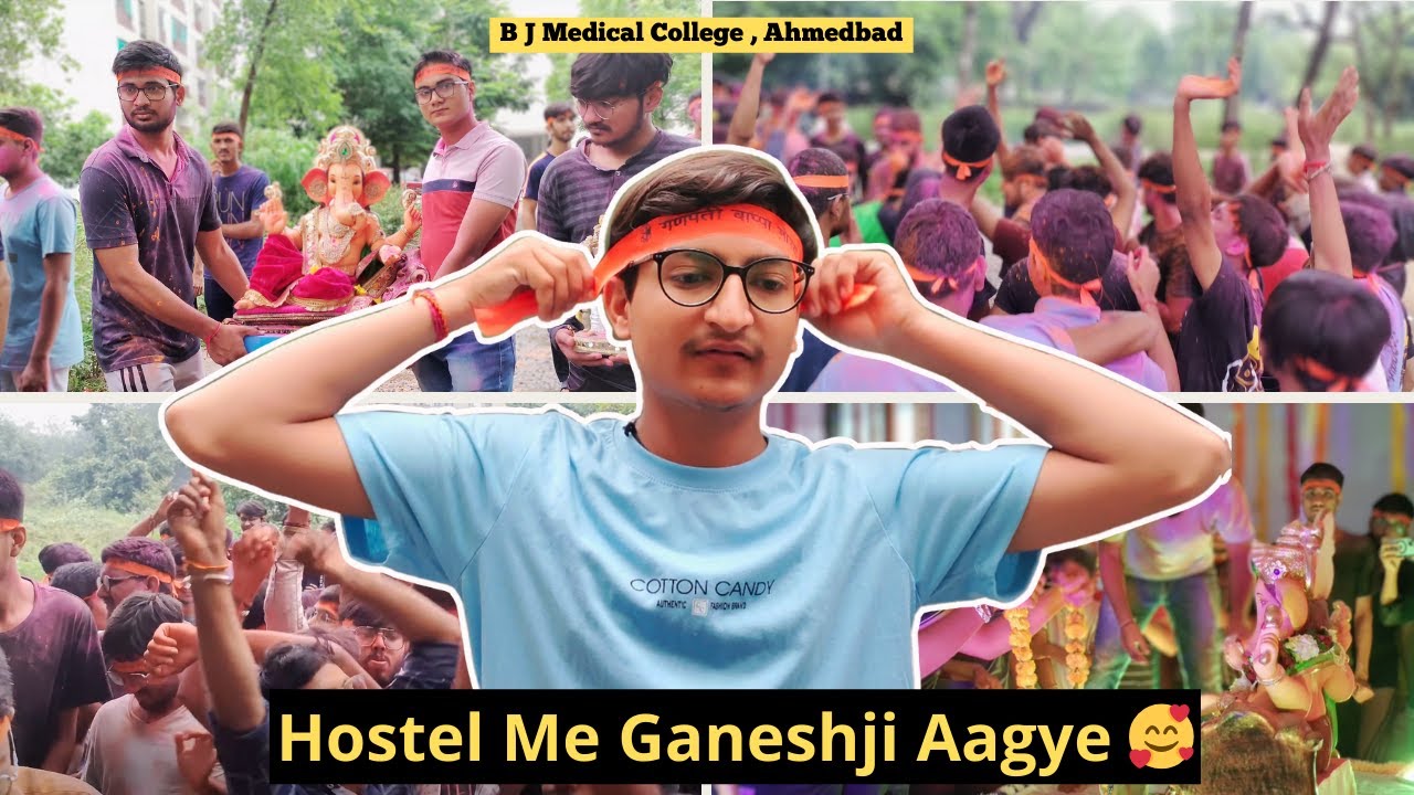 HOSTEL me GANPATI BAPA le aaye 🙏🏻| B J Medical College Ahmedabad