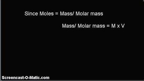 Video-Why do we use M1V1 = M2V2 to prepare dilution from stock solutions