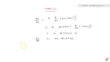 Form the differential equation of the family of curves `y=asin(b x+c),\\ a\\ a n d\\ c` being pa...