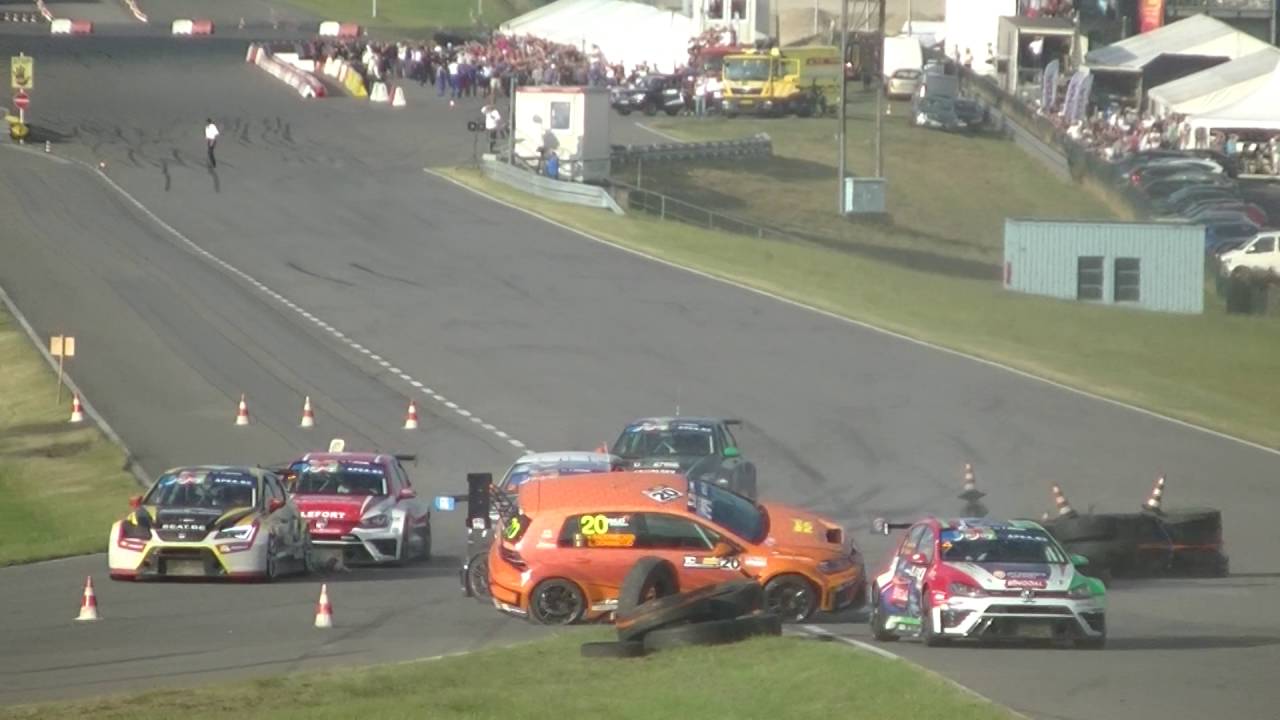 TCR IN LUXEMBOURG Goodyear start crash YouTube