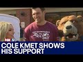 Bears star Cole Kmet shows his support Special Olympics Illinois at Cop on a Rooftop event