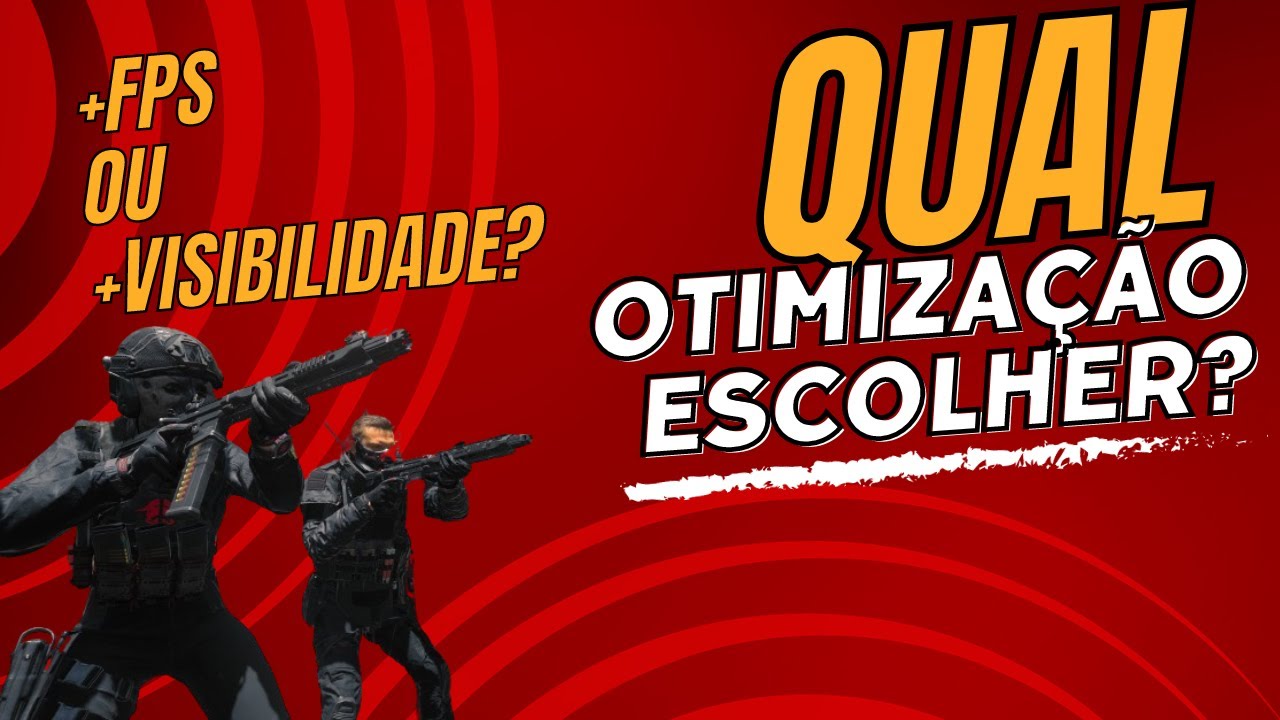 QUAL OTIMIZAÇÃO ESCOLHER? +FPS? +VISIBILIDADE ? COD WARZONE MW3 FPS ...