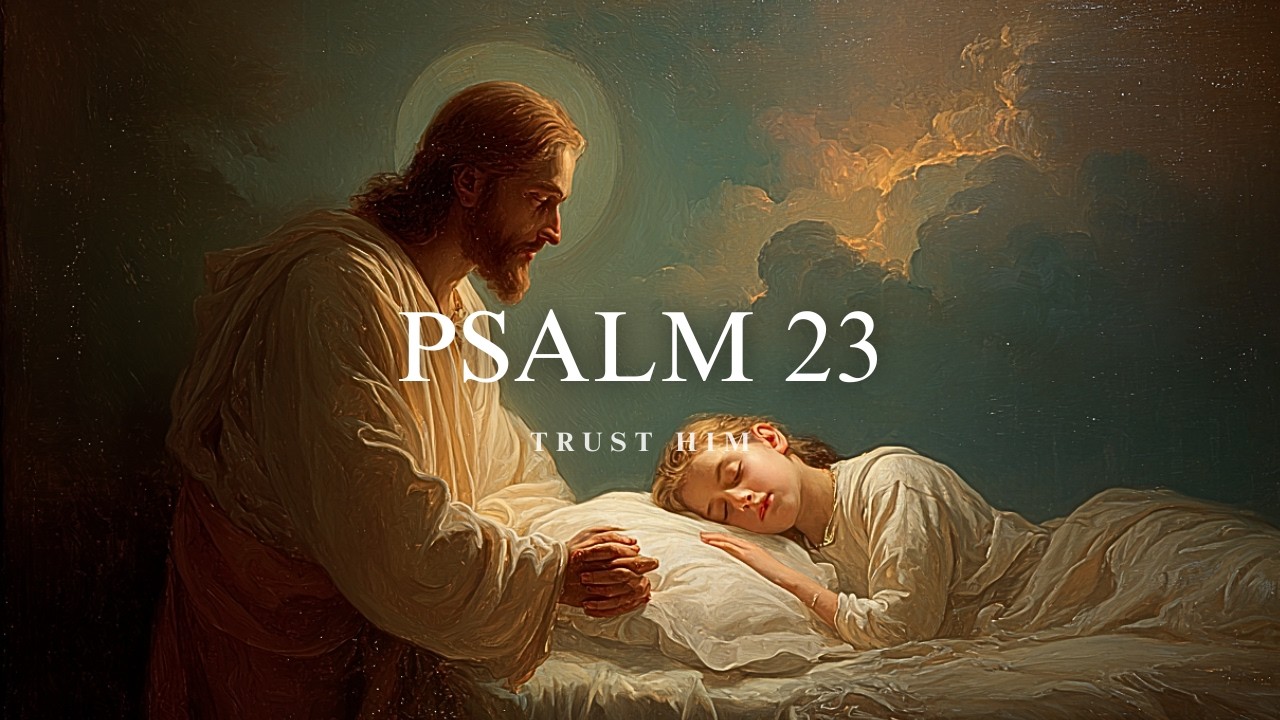 Fall Asleep Knowing God is in Complete Control | Psalm 23 Song | Christian Sleep Music 1Hour 🌙 ✝️