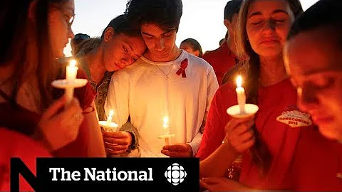School shooting vigil fuelled by anger and grief