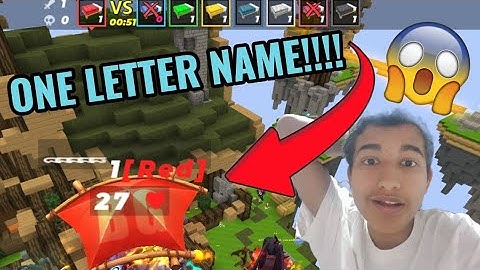 How to get no name or 1 letter name in  blockmango bedwars