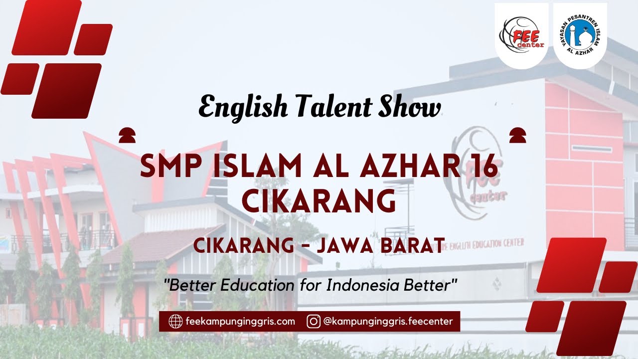 English Talent Show | SMP Islam Al Azhar 16 aCikarang | Friday, 14th ...