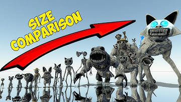 NEW ALL ZOONOMALY MONSTERS SIZE COMPARISON In Garry