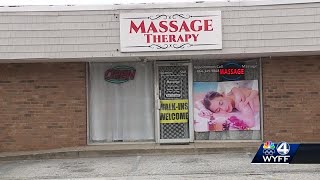 Police conduct search warrant at Greenville massage parlor