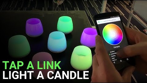 Tap a link - Light a candle (Web Bluetooth)