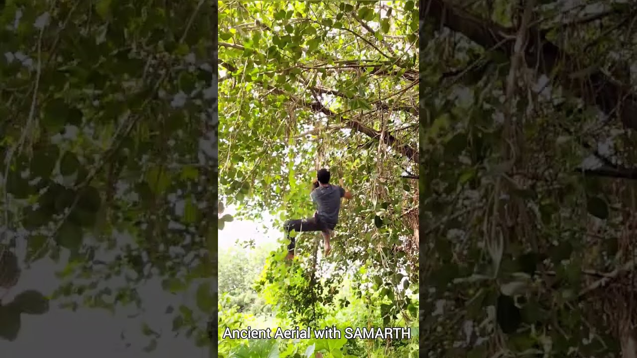 ancient Aerial yoga with Samarth.. 