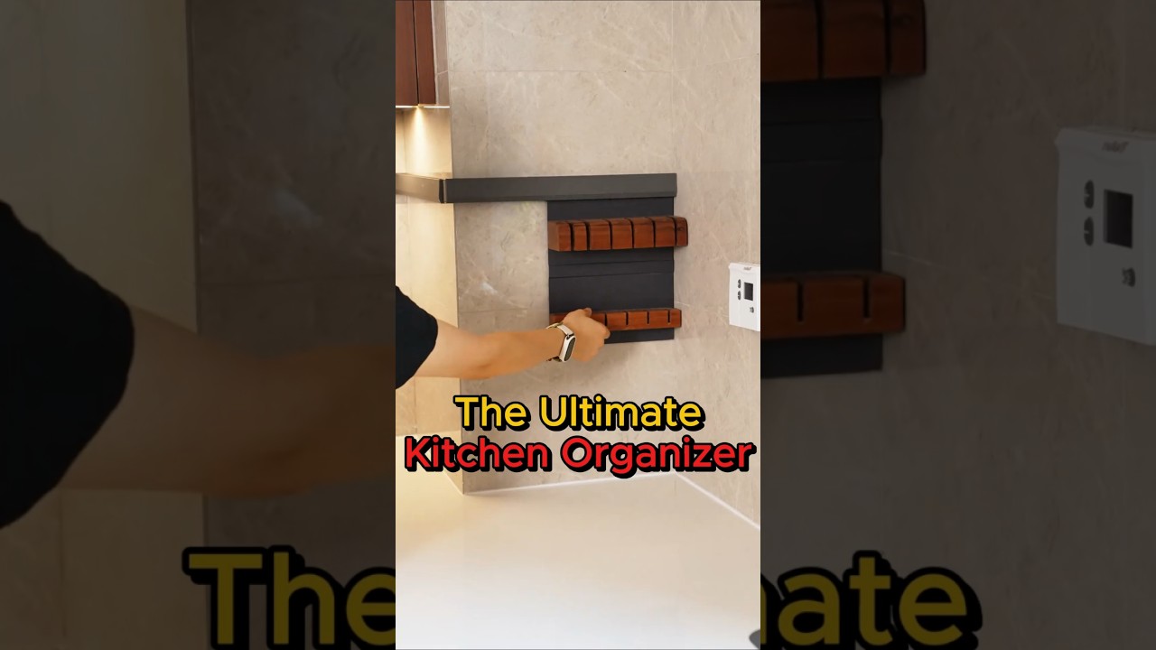 No Drilling, No Falling, Improve Kitchen to 5 Star Hotel Level #lifehacks #homedecor