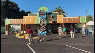 BTS Pandal Setup Bay Area Durga Pujo