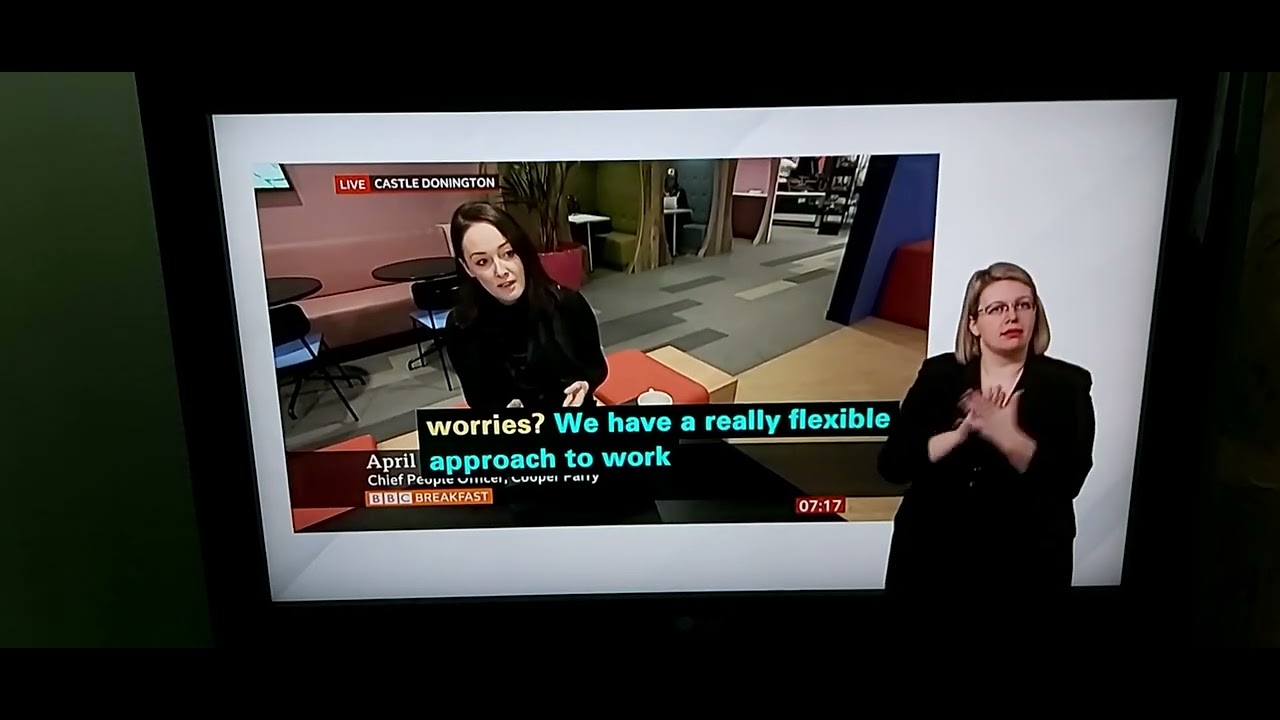BBC Breakfast Business talks live about flexible hours for office