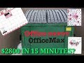 HOW TO MAKE $2800 IN 15 MINUTES! (HUGE Office Max DUMPSTER DIVING haul!)