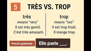 🇫🇷 FRENCH GRAMMAR (Très vs. Trop) #fyp #frenchlanguage #beginnerfrench #frenchgrammar  #french 