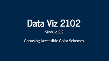 Selecting Accessible Color Schemes