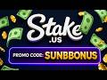 Stake.us NEW Bonus Drop with SUNBBONUS | $25 Stake Cash + 250K Gold Coins