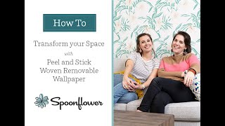 Transform your Walls with Spoonflower's Peel and Stick Wallpaper