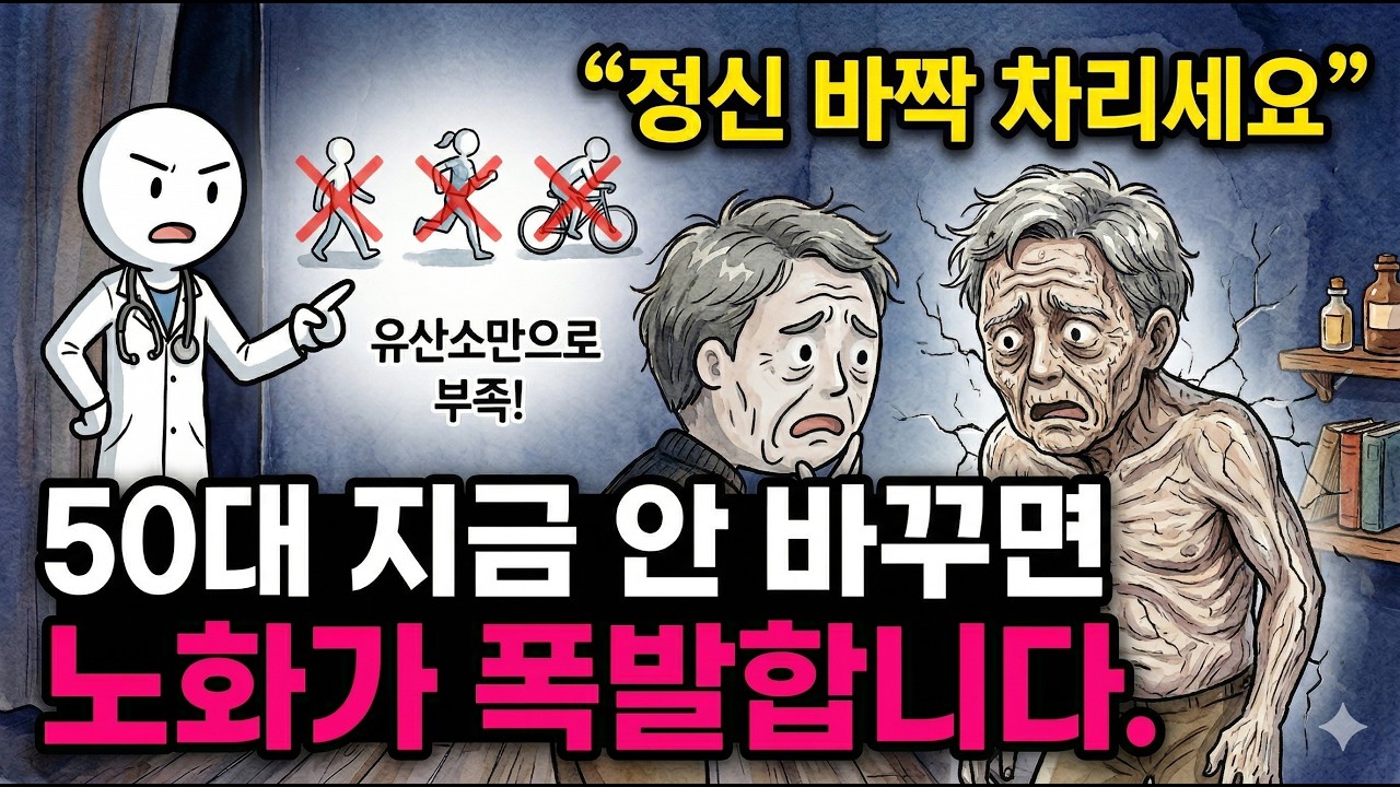 " 정신 바짝 차리세요 ㅣ50대 지금 안 바꾸면 노화가 폭발합니다