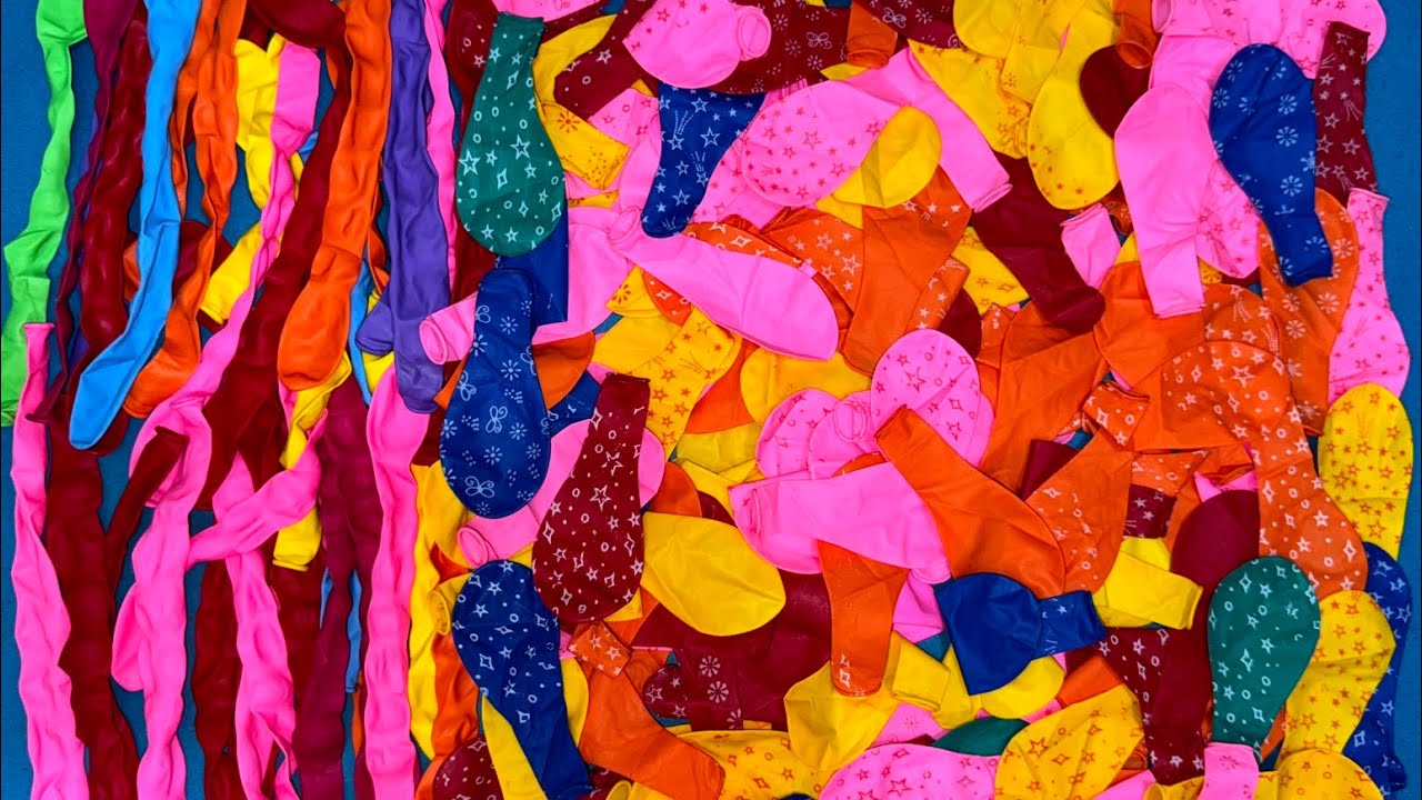 Rainbow Balloons Inflated 🎈| Blowing and Popping with Style