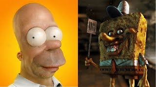 Scary 3D Version Of The Cute Cartoon Characters | All Characters 2017 Scary 3D Version Of The Cute Cartoon Characters | All Characters 2017
