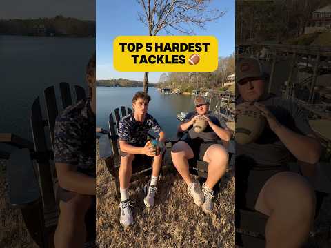 Top 5 Hardest Tackles🏈😂 #football #sports #footballtackle #athlete #stunt