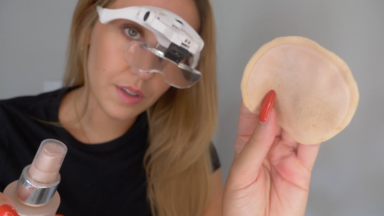 ASMR Face Inspection RP - Inaudible, checking your skin, laser treatment