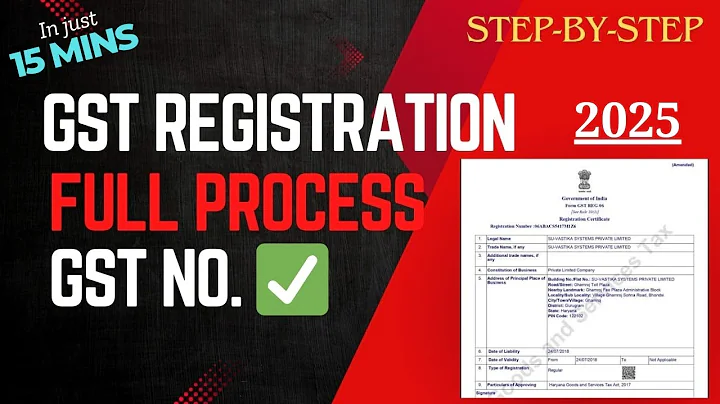 GST Registration Process 2025 || Register on GST Portal ||