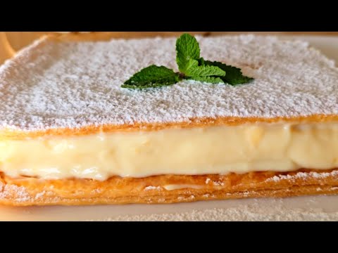😱🥮 ¡Sin Complicaciones! MILHOJAS de CREMA Fácil, más delicioso de lo que Imaginas 🤤❤️